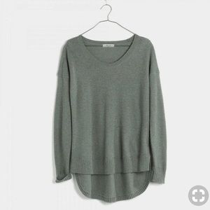 Green Madewell Chronicle Texture Pullover Sweater